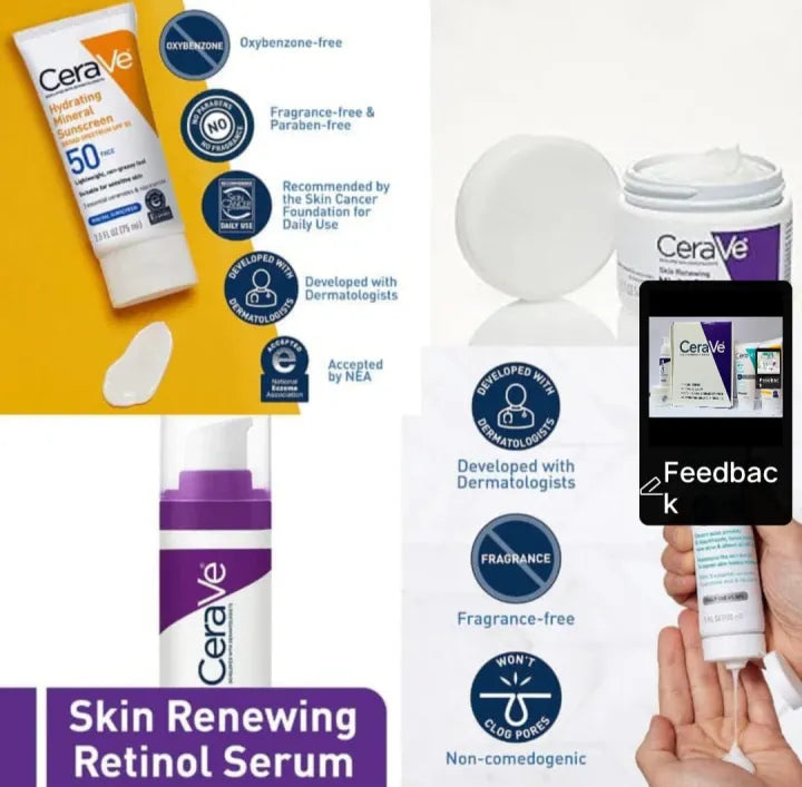 4 𝗶𝗻 1 𝗖𝗲𝗿𝗮𝗩𝗲 𝗢𝗿𝗶𝗴𝗶𝗻𝗮𝗹 𝗪𝗵𝗶𝘁𝗲𝗻𝗶𝗻𝗴 𝗞𝗶𝘁 𝗡𝗶𝗴𝗵𝘁 𝗖𝗿𝗲𝗮𝗺, 𝗥𝗲𝘁𝗶𝗻𝗼𝗹 𝗦𝗲𝗿𝘂𝗺, 𝗔𝗰𝗻𝗲 𝗙𝗼𝗮𝗺𝗶𝗻𝗴 𝗖𝗿𝗲𝗮𝗺 𝗖𝗹𝗲𝗮𝗻𝘀𝗲𝗿, 𝗵𝘆𝗱𝗿𝗮𝘁𝗶𝗻𝗴 𝗠𝗶𝗻𝗲𝗿𝗮𝗹 𝗦𝘂𝗻𝘀𝗰𝗿𝗲𝗲𝗻