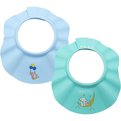 Soft Adjustable Baby Shower Cap - Head Visor for Washing Hair, Bathing Protection - Bath Cap for Toddler, Kids, Children