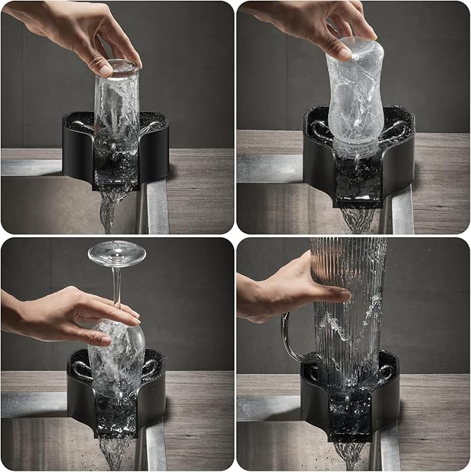 𝗔𝘂𝘁𝗼𝗺𝗮𝘁𝗶𝗰 𝗚𝗹𝗮𝘀𝘀 𝗮𝗻𝗱 𝗖𝘂𝗽 𝗥𝗶𝗻𝘀𝗲𝗿 𝗳𝗼𝗿 𝗞𝗶𝘁𝗰𝗵𝗲𝗻 𝗦𝗶𝗻𝗸 | 𝗞𝗶𝘁𝗰𝗵𝗲𝗻 𝗴𝗮𝗱𝗴𝗲𝘁𝘀